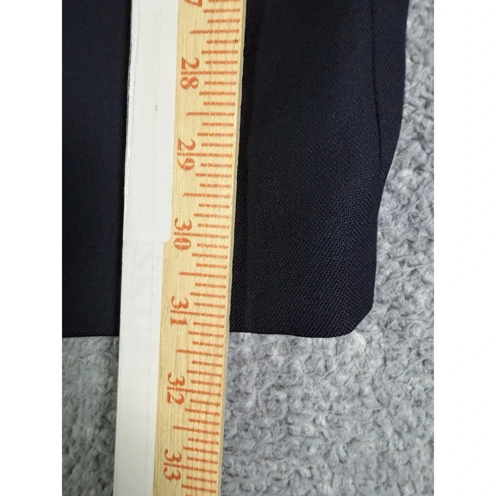 Stafford Wool Blazer Mens 44L Navy Blue 2 Gold Button Classic Fit Executive Coat